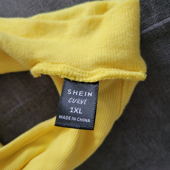 Yellow midi dress 1XL - Picture 3 of 3